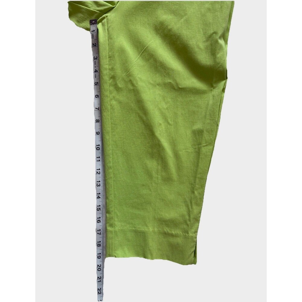 Alfred Dunner Womens Pull On Allure Capri Pants NWT SIZE 10P Short Lime Green - Picture 7 of 9